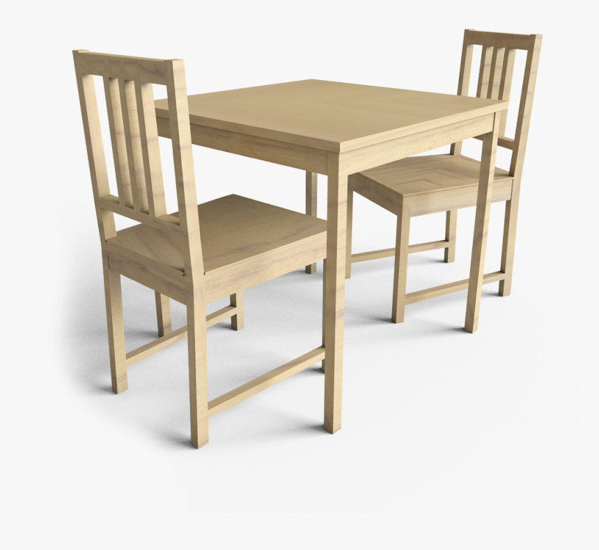 Ingo Table And Stefan Chairs3d View 
 Class Mw 100 - Chair, HD Png Download