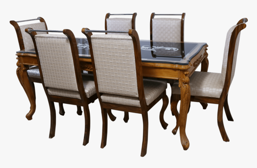 #antique Dining #table With #chairs - Chair, HD Png Download