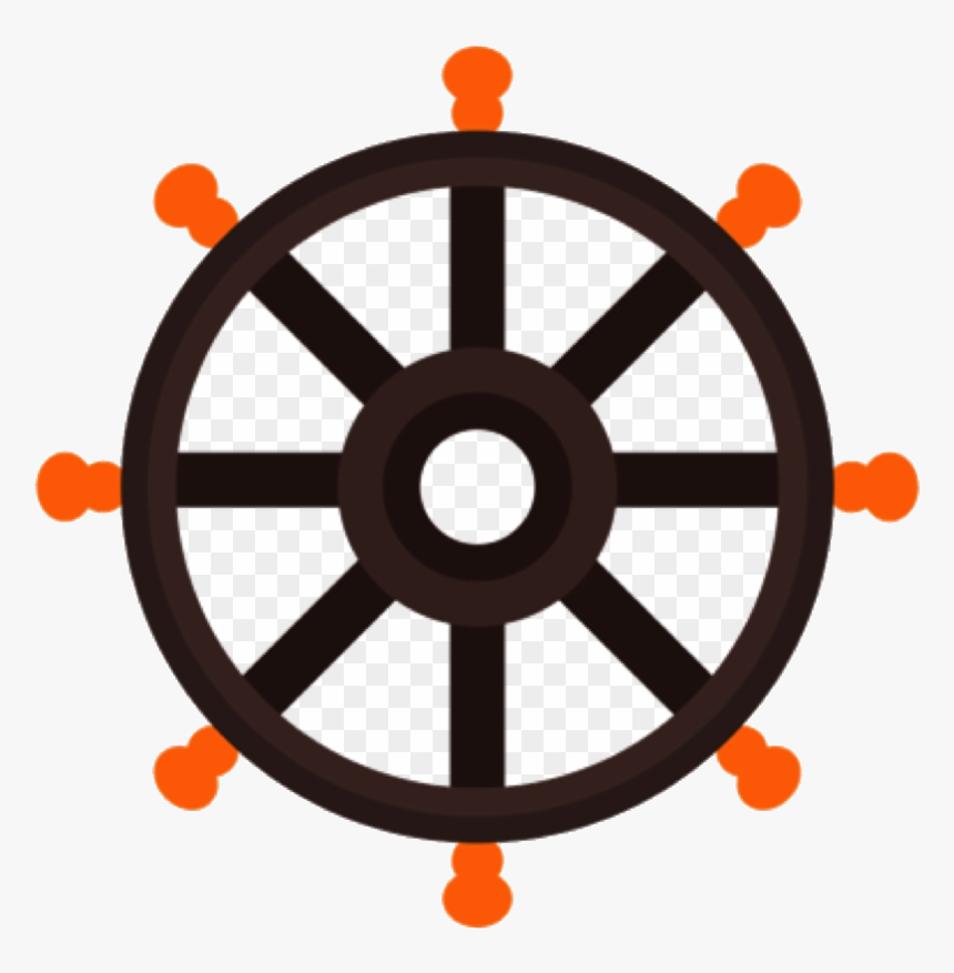 Ship Wheel As Soon Your Course Is Open It Can Be Clipart - Dharmachakra Png, Transparent Png