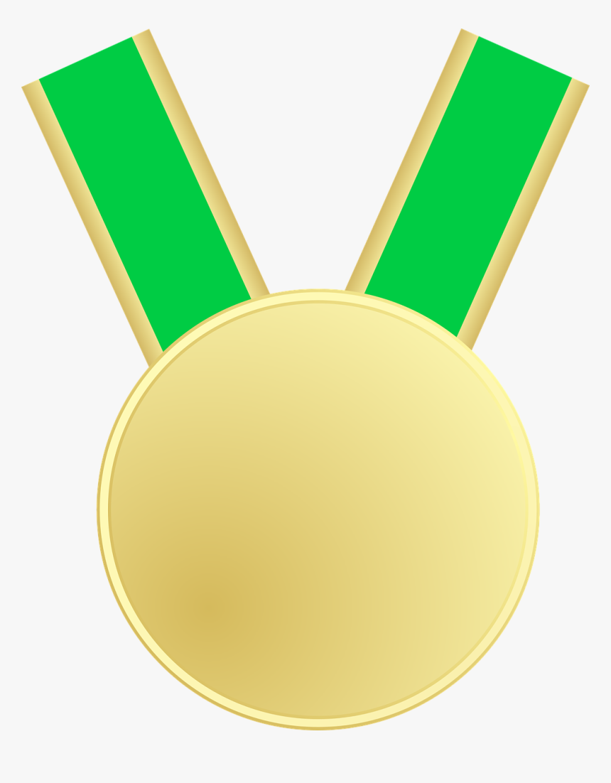 Hd Gold Png Free - Medal Green Png, Transparent Png