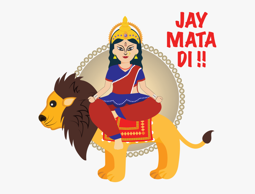 Navratri Stickers Messages Sticker-5 - Invitation Card For Navratri Puja, HD Png Download