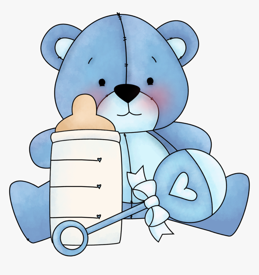 Blue Teddy Bear Clipart - Clip Art Blue Teddy Bear, HD Png Download