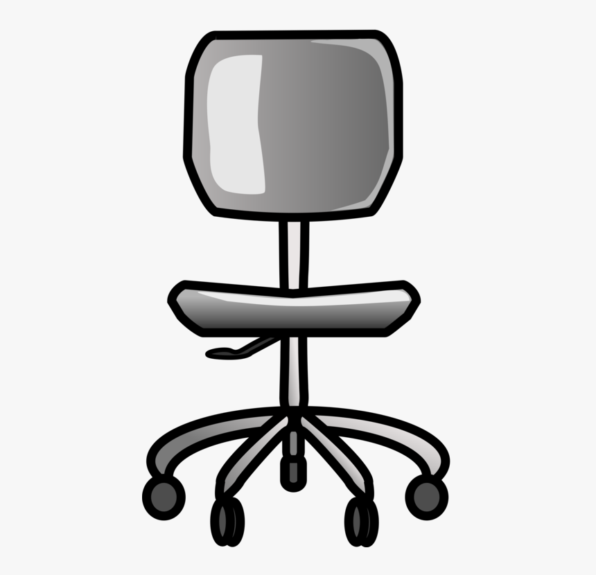Angle,line,office Chair - Office Chair Clip Art, HD Png Download