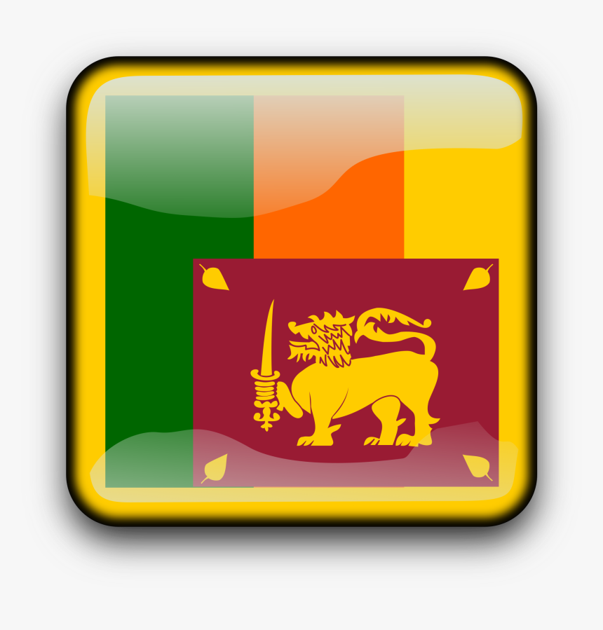 Lk Clip Arts - Sri Lankan Flag Icon, HD Png Download