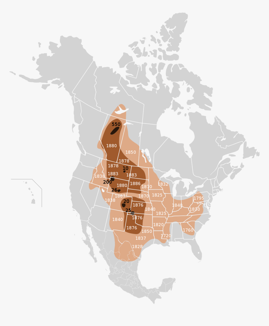 Buffalo 19th Century - Edwards Plateau On Us Map, HD Png Download