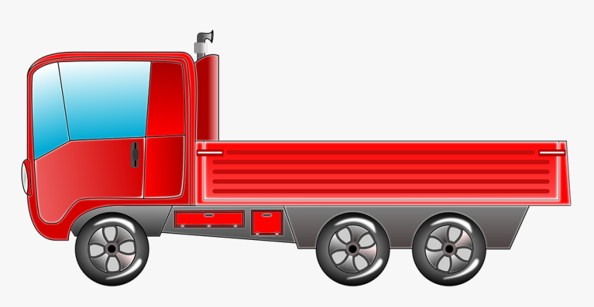 Truck, Lorry, Transport, Red, Vehicle, Transportation - Open Truck Png, Transparent Png