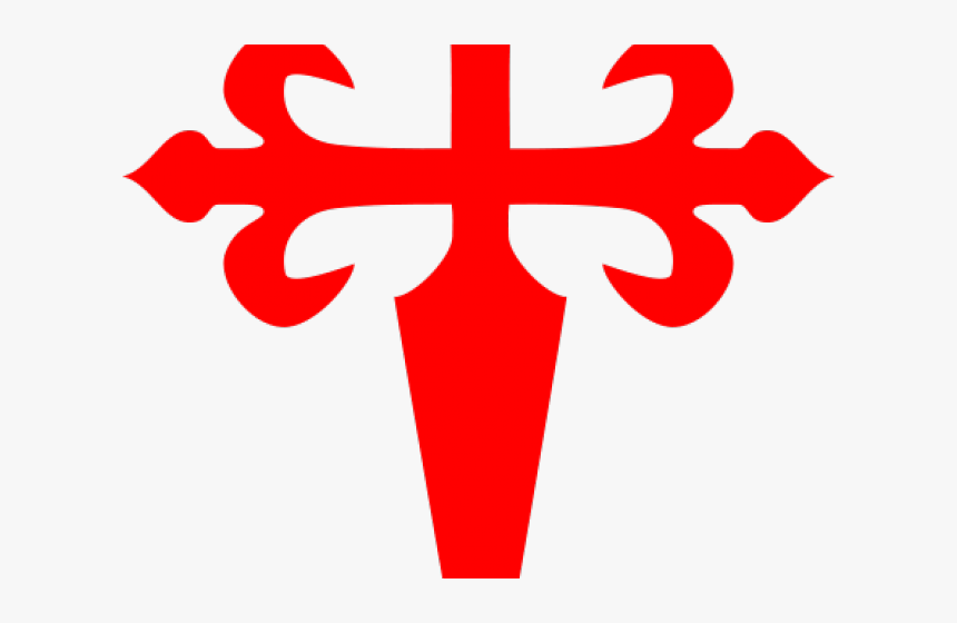 Red Cross Mark Clipart Signage - Saint James The Greater Cross, HD Png Download
