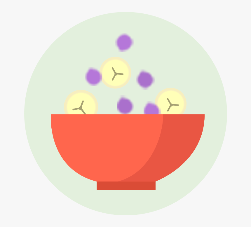 Fruits And Veggies Less Cereal More Fruit - Cereals Png Circle, Transparent Png
