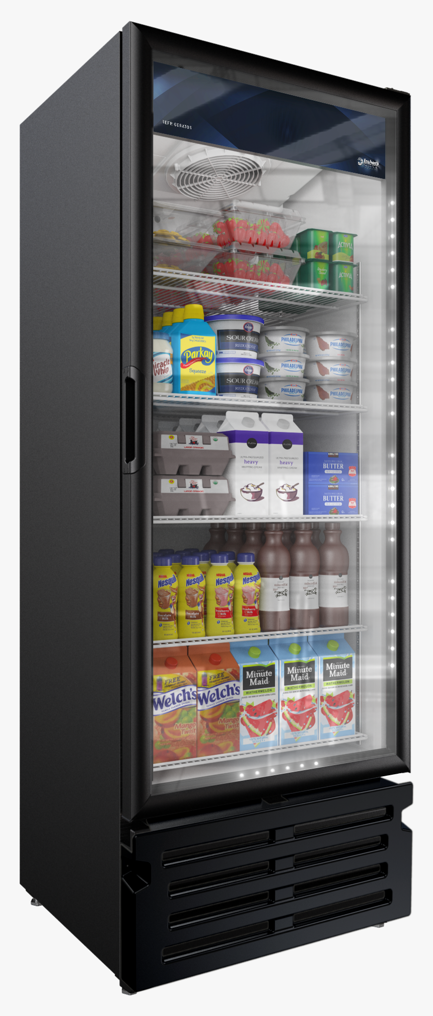 Transparent Refrigerator Single Door, HD Png Download