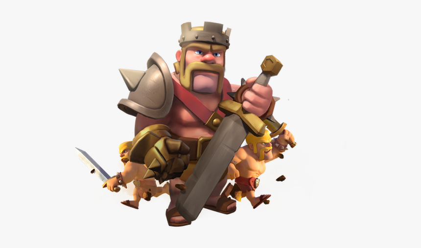 Barbarian King Coc - Clash Of Clans King, HD Png Download