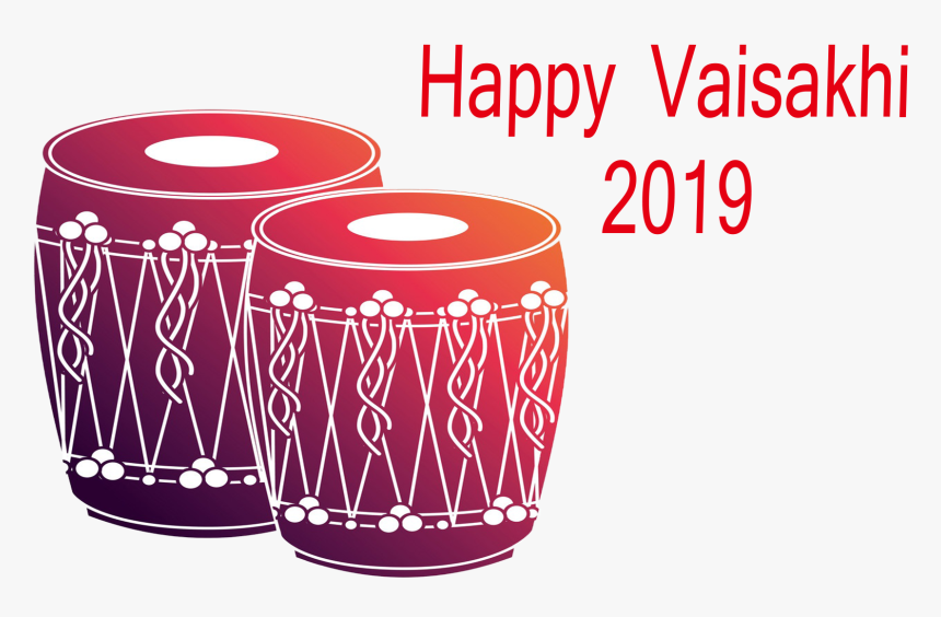 Happy Vaisakhi 2019 Png Transparent Image - Drumhead, Png Download