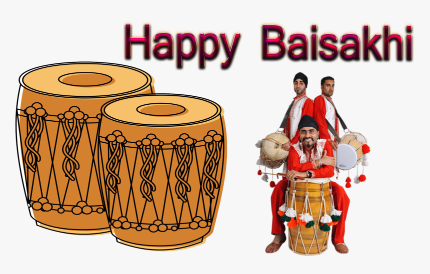 Happy Baisakhi Png Background - Tabla, Transparent Png