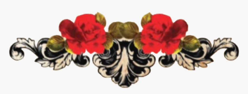 #header #footer #divider #ornate #decorative #roses - Artificial Flower, HD Png Download