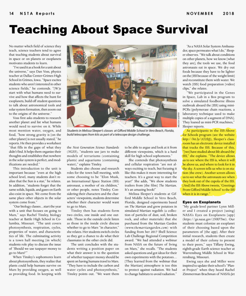 Nstareports201811 22 Iss Above - Newspaper, HD Png Download