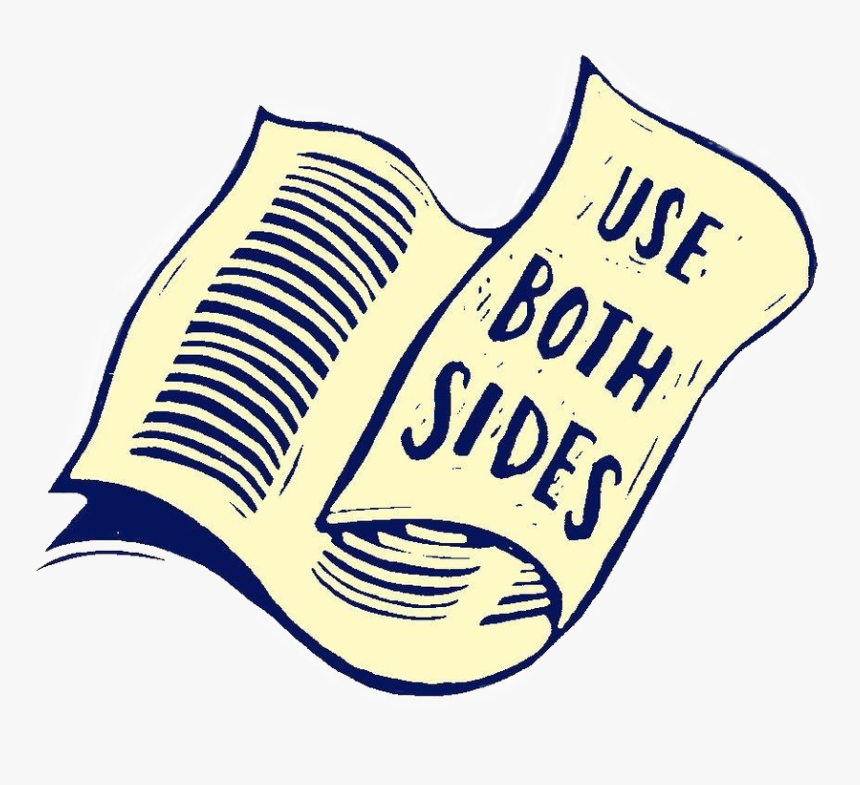 Use Both Side Of Paper, HD Png Download , Transparent Png Image PNGitem