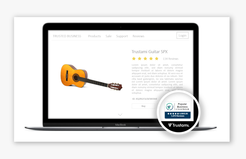 Trust Badge Example English - Website, HD Png Download