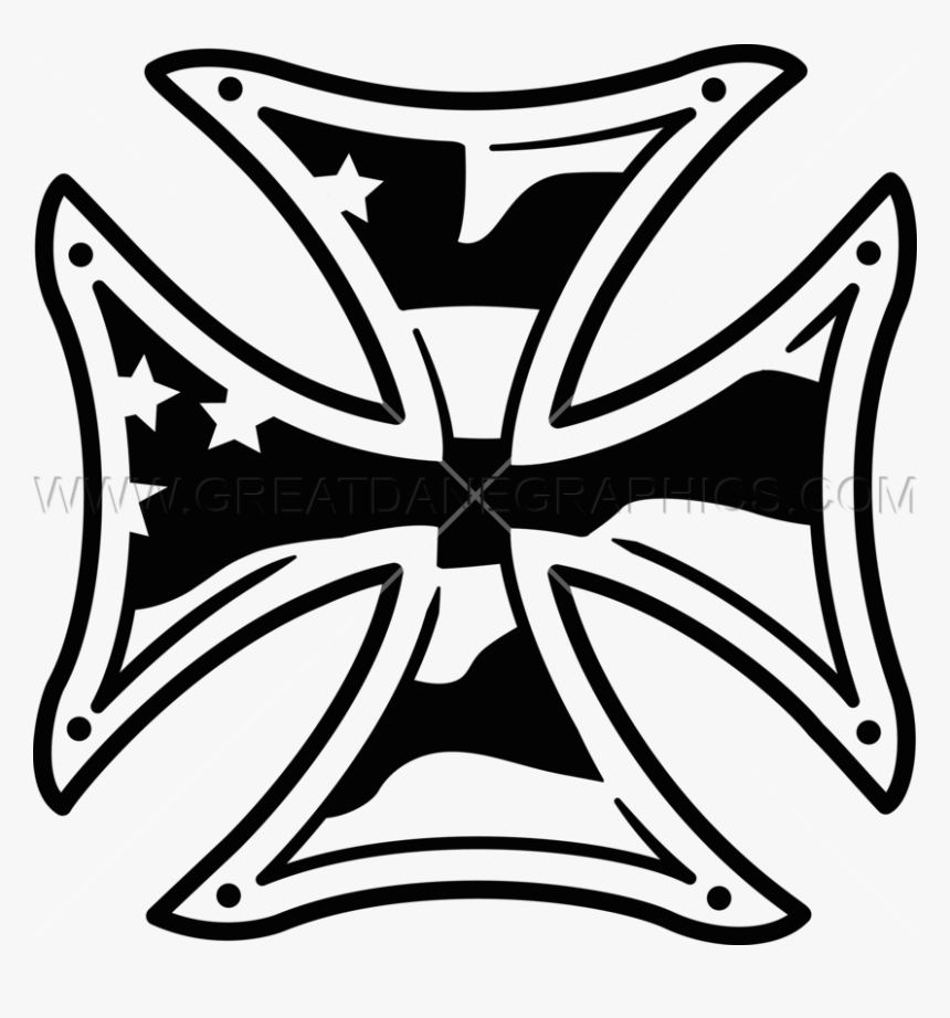 Black And White,symmetry,line Art,clip Photography,coloring - Iron Cross Sticker, HD Png Download