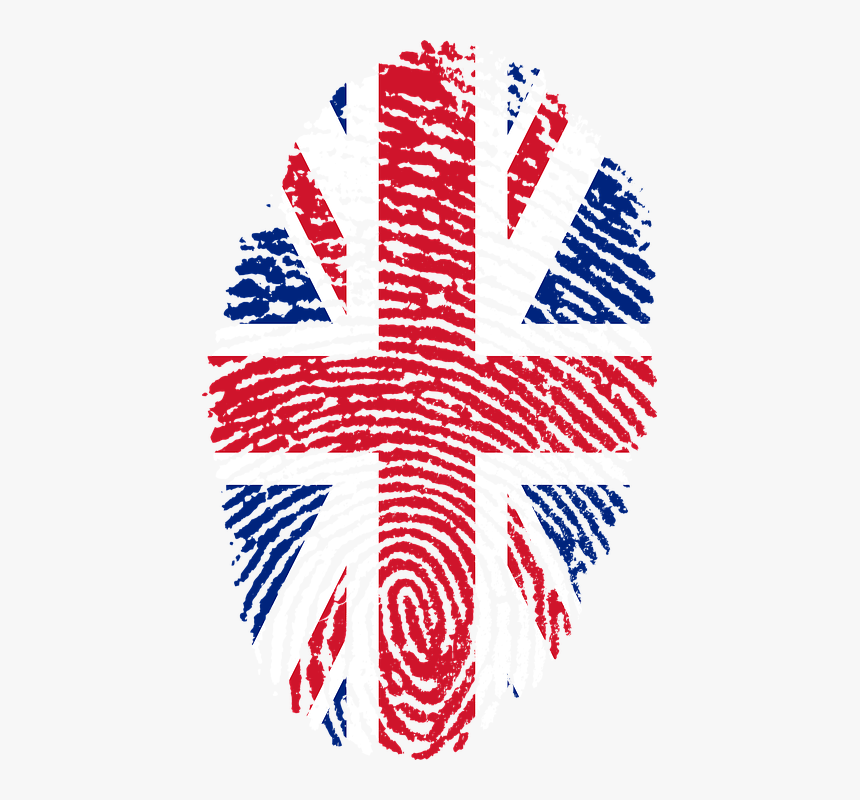 United Kingdom, Flag, Fingerprint, Country, Pride - Uk Flag Fingerprint, HD Png Download