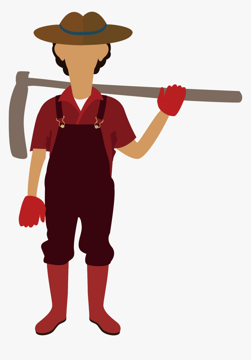 Transparent Pumpkin Farm Clipart Coconut Farmer Vector Png, Png