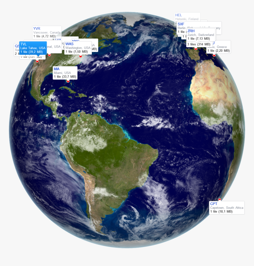 Transparent 3d Globe Png - Earth With A Booty, Png Download