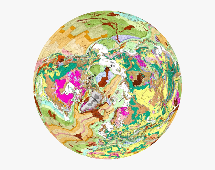 Structural Geology - Real World Globe, HD Png Download