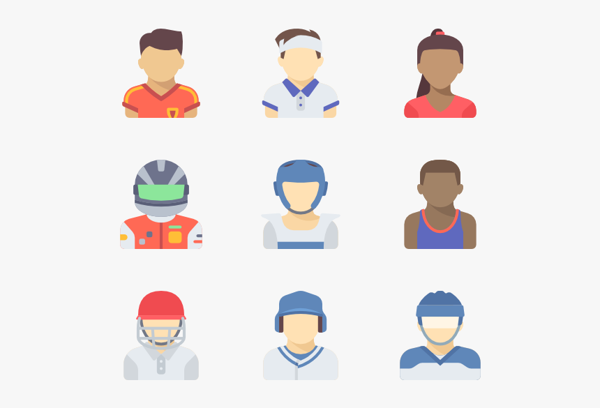 Athlete Vector Cartoon - Athlete Png Icon, Transparent Png