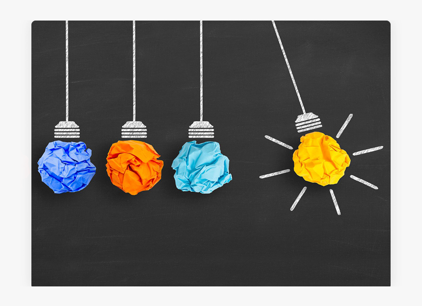 Chrome - Crumpled Paper Idea Bulb, HD Png Download