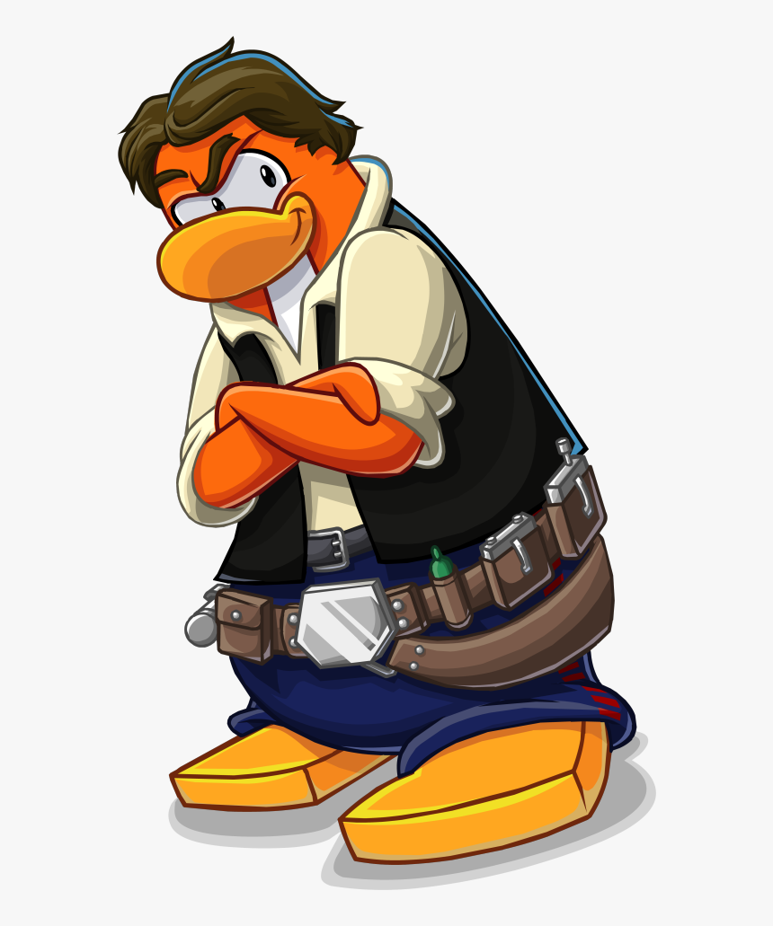 Club Penguin Han Solo , Png Download - Cartoon, Transparent Png