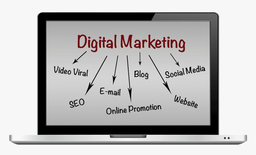 Digital Marketing Laptop - Digital Marketing Laptop Png, Transparent Png