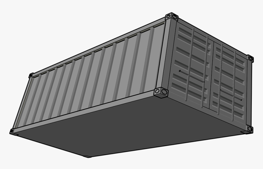 Container, Shipping, Trucking - Shipping Container Clip Art, HD Png Download