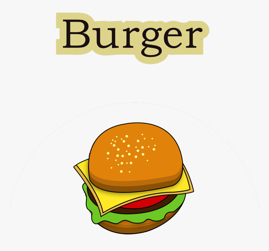 Button Fast Food Big - Cheeseburger, HD Png Download