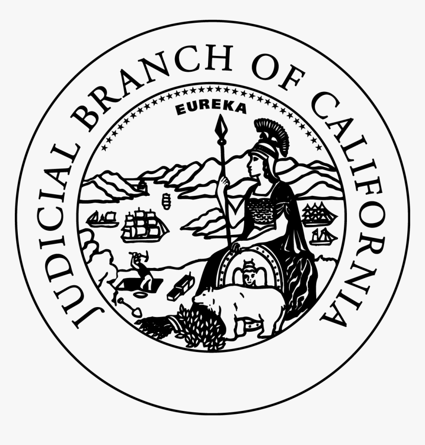 California State Seal Coloring Page - California Judicial Council, HD Png Download
