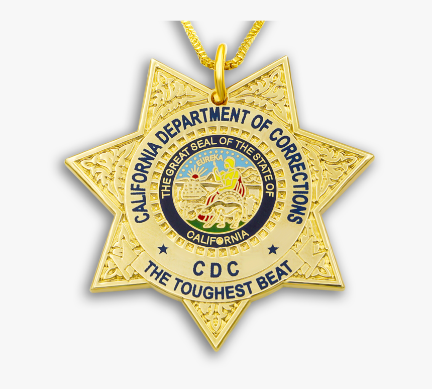 Cdc Necklace & Gold Chain California State Seal Toughest - Emblem, HD Png Download