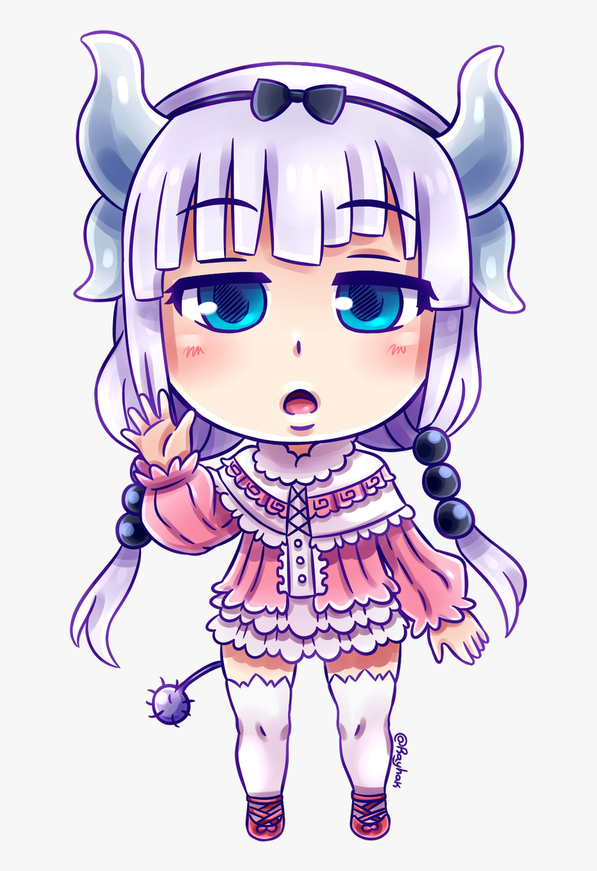 #kobayashi #chibi #lucoa #tohru #elma #kanna #anime - Kobayashi Lucoa Chibi, HD Png Download