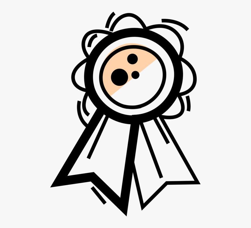 First Place Prize Ribbon Vector Image Illustration - Clip Art, HD Png Download