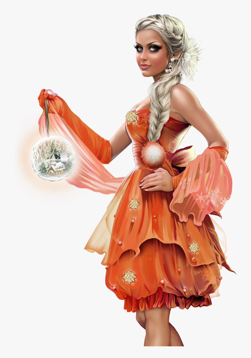 Image Result For Christmas Girls Illustratie 3d - 3d Artist Alex Prihodko Tubes Png, Transparent Png