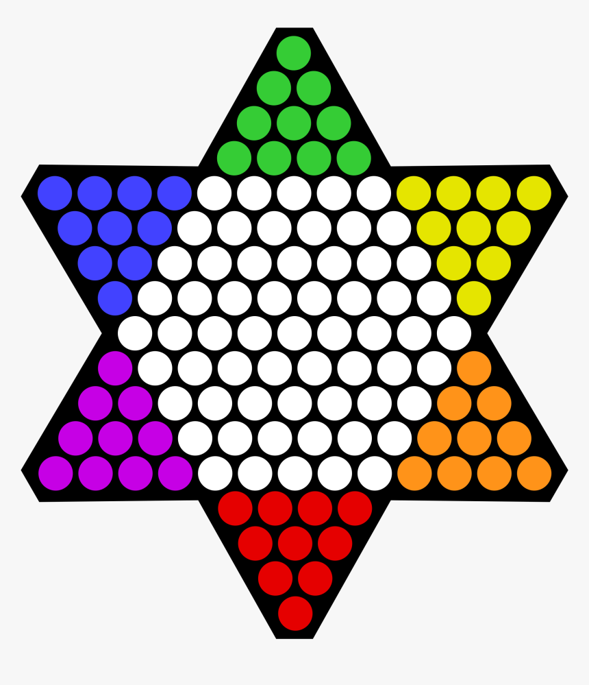 Chinese Checkers Board Size, HD Png Download