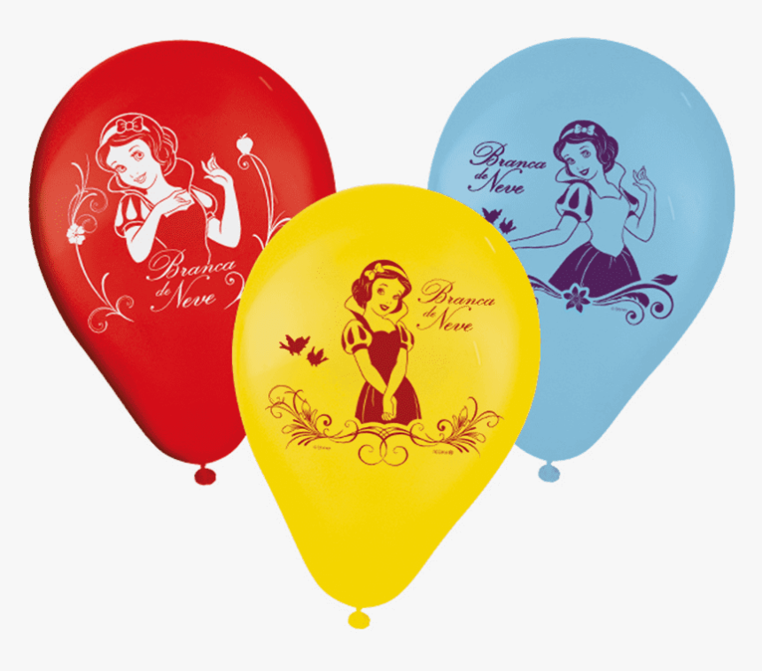 Balões De Aniversário Bexigas Da Branca De Neve Pacote - Balão Branca De Neve, HD Png Download