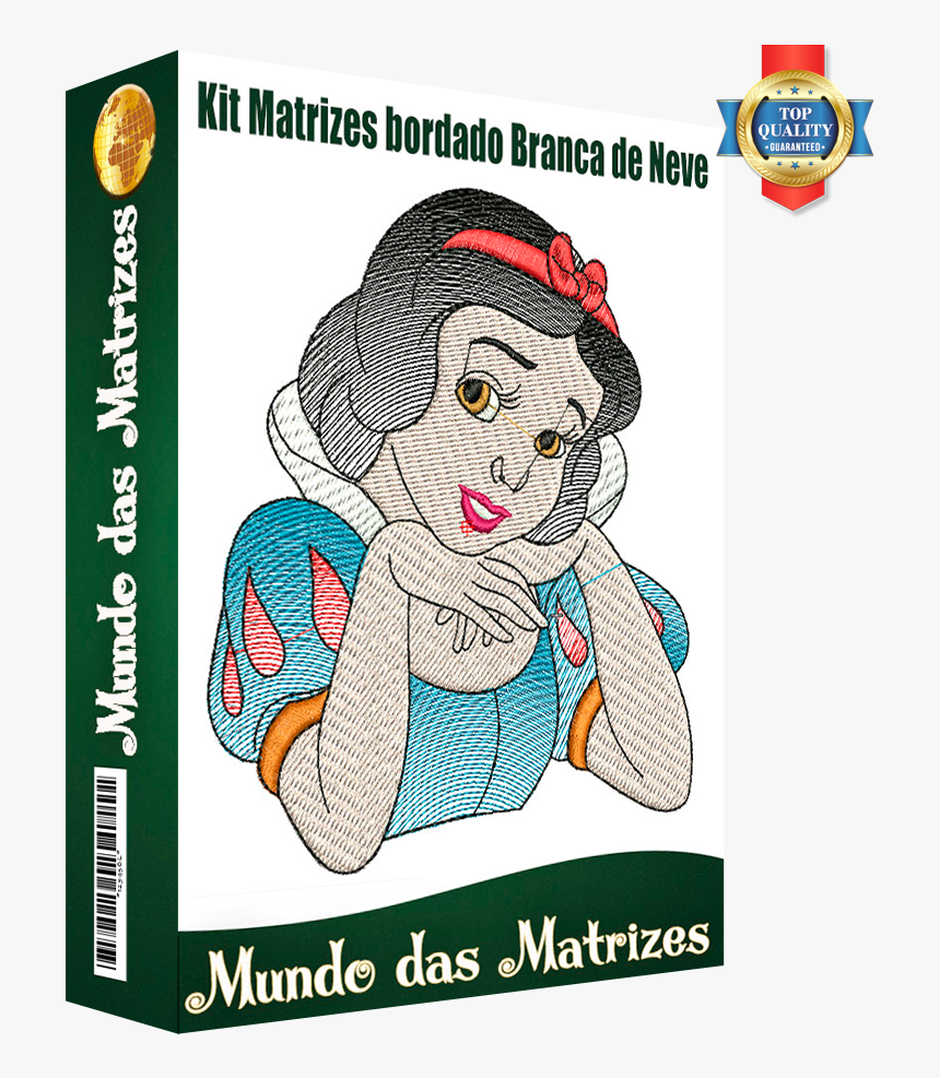 Kit Matrizes Bordados Branca De Neve E Os Sete Anões - Embroidery, HD Png Download