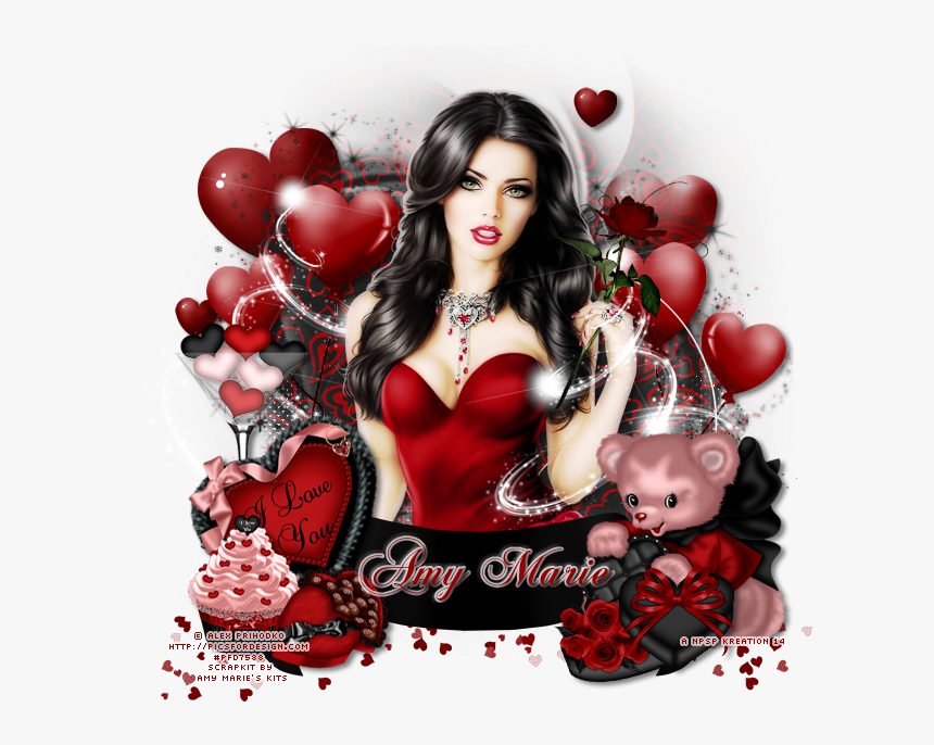 Ct Tags Using Ptu Love U With Tubes By Alex Prihodko - Illustration, HD Png Download