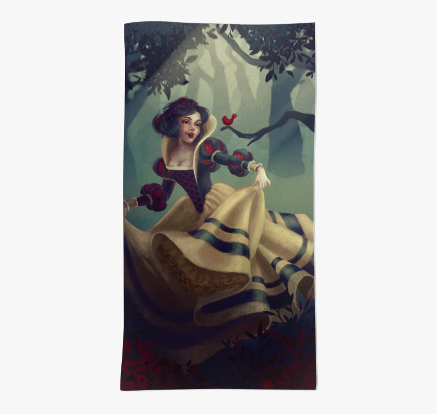 Toalha Branca De Neve De Flávia Fernandes De Oliveirana - Snow White Digital Art, HD Png Download