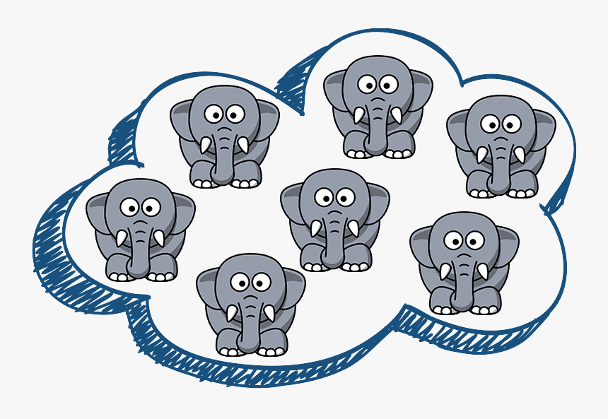 Cartoon Elephant, HD Png Download