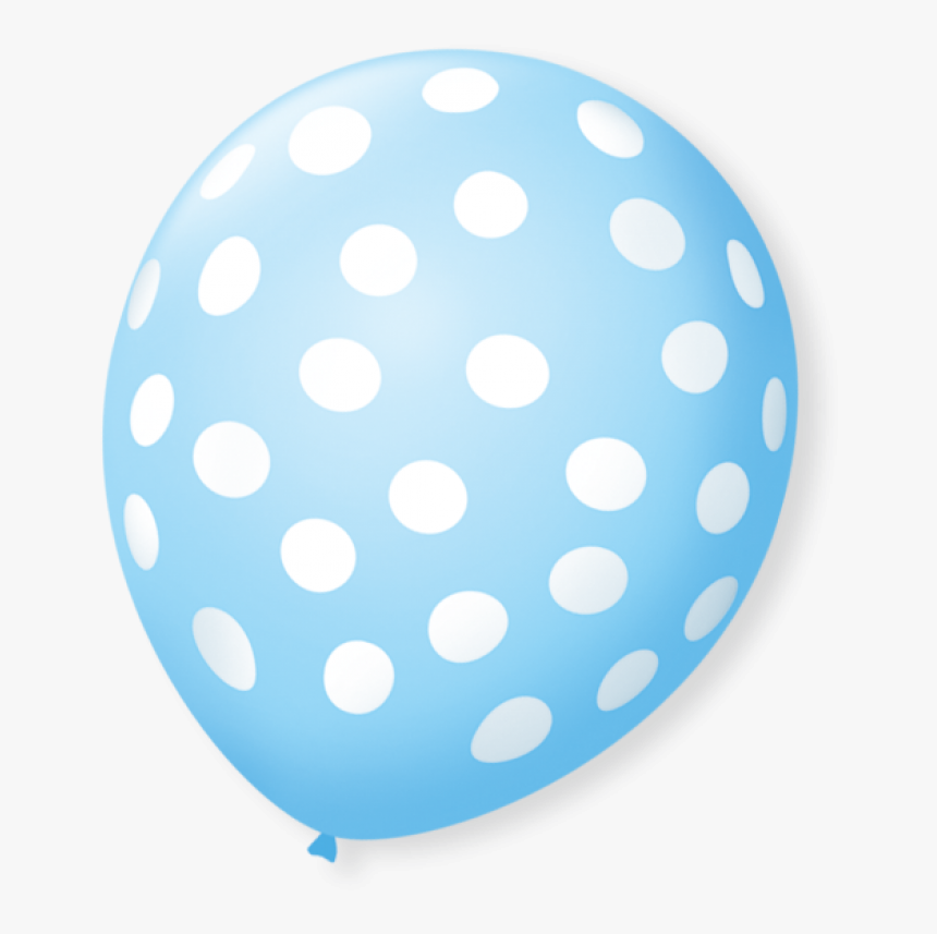 Balão Poa Azul Png, Transparent Png
