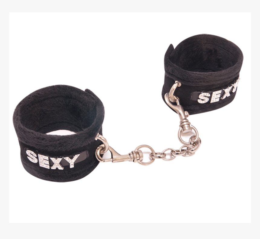 Black Sexy Diamante Wrist Cuffs - Strap, HD Png Download