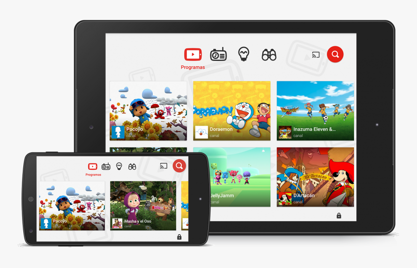 Kids App Phone On Youtube Kids, HD Png Download