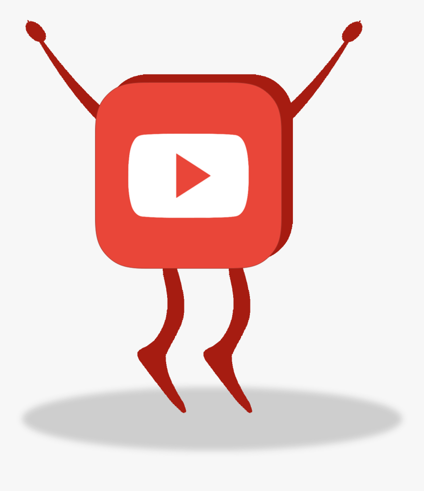 Buy 30 Days Once Off Youtube Subscribtion - Youtube Logo With Legs, HD Png Download
