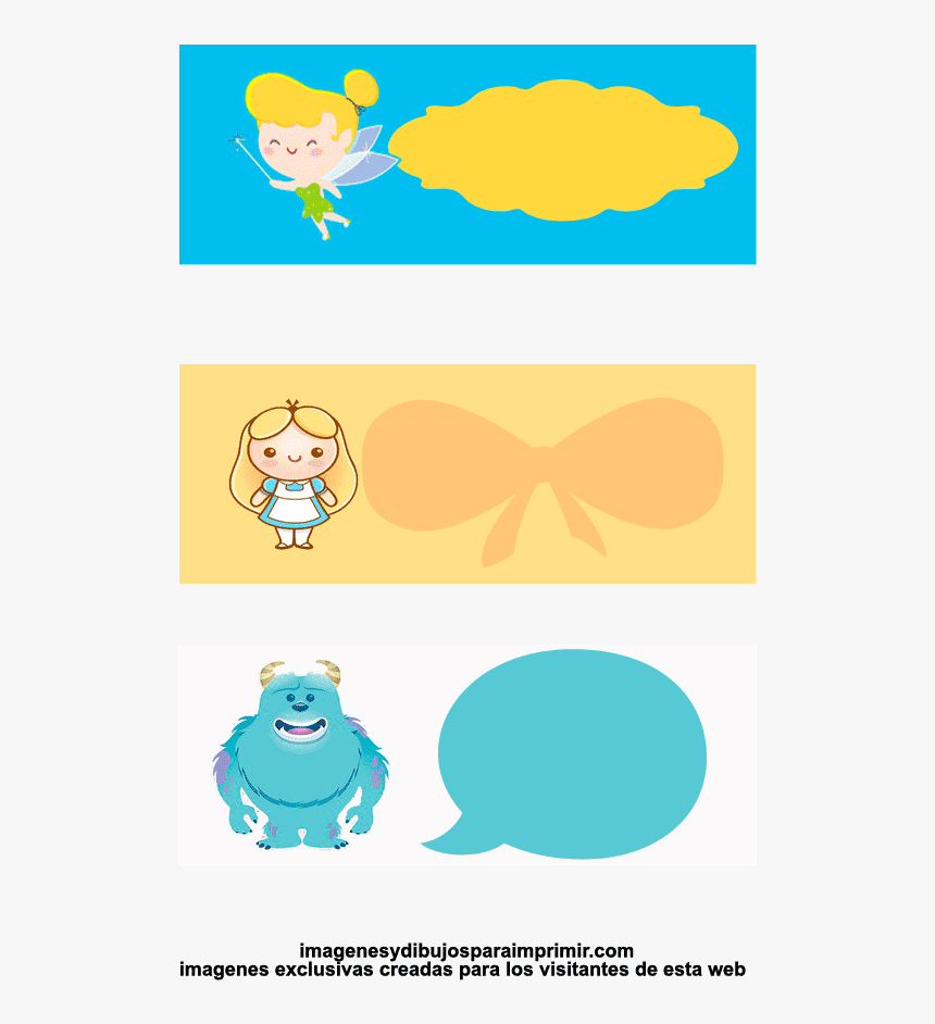 Etiquetas Para Bolsas De Cumpleaños - Etiquetas Disney Para Imprimir, HD Png Download
