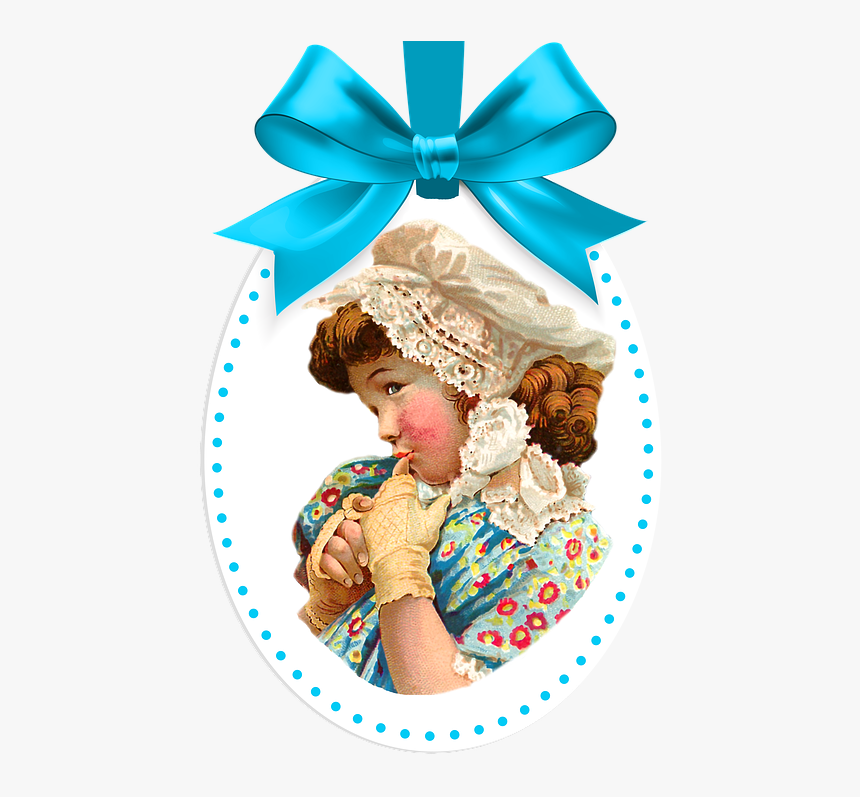 Former, Vintage, Lace, Blue, Retro, Label, Frame - Label Template Blue Png, Transparent Png