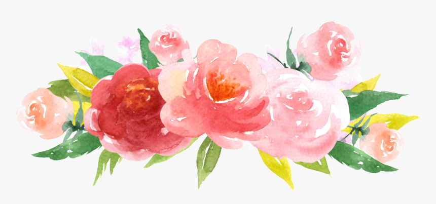 Pink Watercolor Roses Png - Field Of Horses Be A Unicorn, Transparent Png