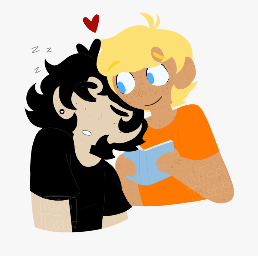 I Forgot To Post This Oops Here’s Solangelo - Cartoon, HD Png Download